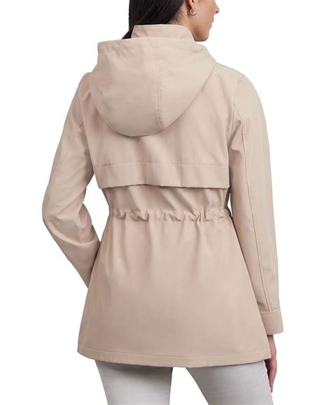 michael michael kors women's hooded water-resistant anorak coat|MICHAEL Michael Kors Women's Hooded Water.